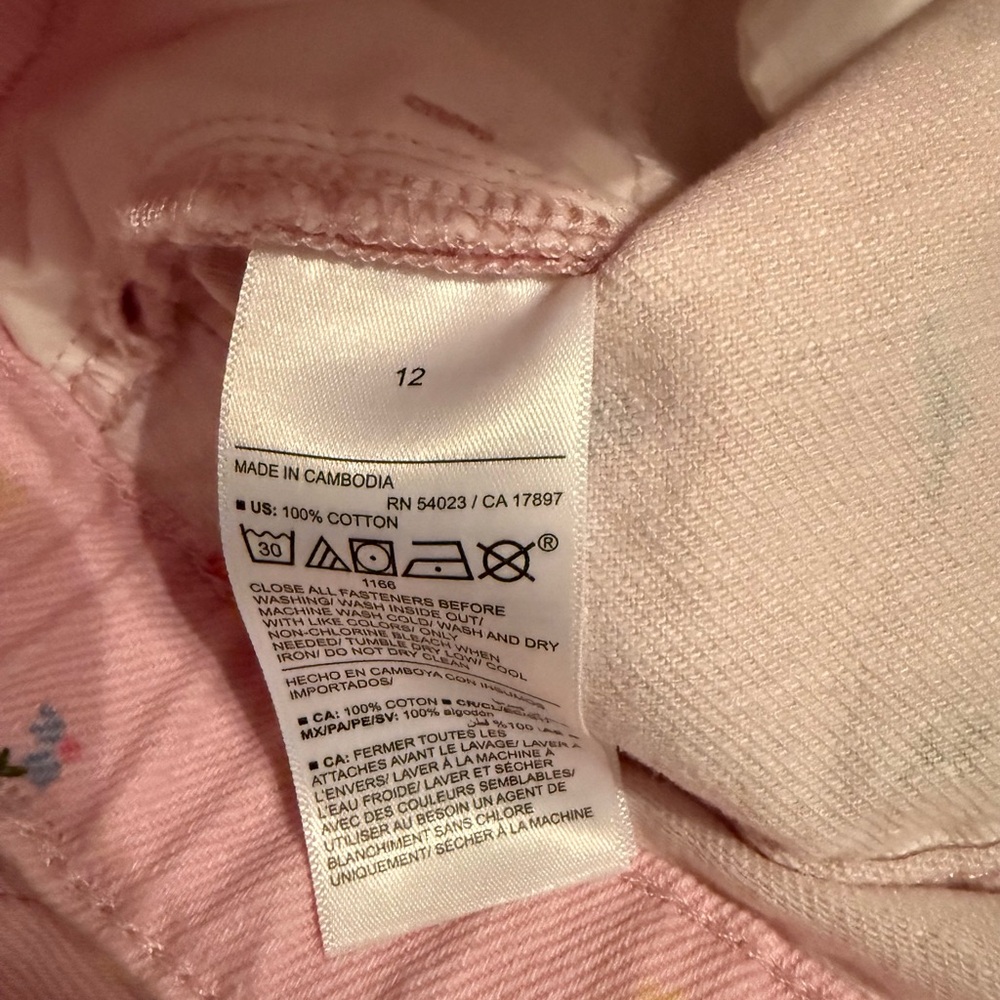 Old Navy Pink Kids Jeans with Fun Pattern - Picture 4 of 4